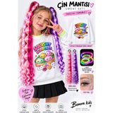 Bemora Kids Kız Çocuk 3 Iplikli Sweatshirt Sukuşi Dumplınk Çin Mantısı + 3ADET Işıklı Bileklik + Tasarım Işıklı Saç(Saçrenginimağazamızamesajolarakiletiniz Mor Yada Pembe Renk )+Yüz Taşı Yumuşak Dokuludur - Çok Renkli - 5 - 6 Yaş