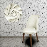 Bemrax Oval Kadife Sandalye Kılıfı - 50 x 50 cm - Krem