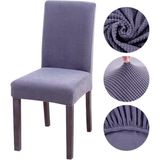Bemrax Piti Kare Desenli Sandalye Kılıfı - 45 x 45 x 50 cm - Lila
