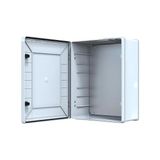 Bemy Ticaret Abs Pano 40 x 50 x 20 cm Taban Saclı IP65 Plastik Pano Montaj Plakalı Elektrik Kutusu Pano Darbeye Dayanıklı Dış Ortam Muhafaza Kutusu Abs Pano Poli 024
