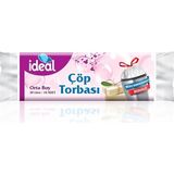Bemy Ticaret Büzgülü Beyaz Sabun Kokulu Orta Boy Çöp Torbası 10'lu 50X60 Cm, Sızdırmaz & Dayanıklı, Kolay Bağlanabilir, Geri Dönüştürülebilir Çöp Poşeti, Ofis, Restoran, Market, Okul, Bahçe, Mağaza, Fabrika