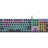 Bemy Ticaret GK400Y Rgb Gaming Oyuncu Klavyesi Brown Kahverengi Switch Tam Boy Ingilizce Q