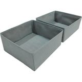Bemy Ticaret Gri Çekmece Içi Düzenleyici Organizer Set - Çok Amaçlı Dolap Içi Kutu Seti (28 * 28 * 13CM)