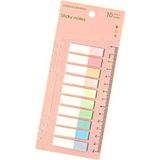 Bemy Ticaret It 10 Renkli 200 Yaprak Yapışkan Not Kağıtları Sticky Notes Etiket Not Defteri Kitap Ayracı (Vanilya Yarım)