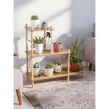 Bemy Ticaret Katlı Ahşap Çiçeklik Rafı, Dekoratif Saksı Standı, Çiçeklik, Çiçek Sehpası, Çiçek Rafı, 79X72X29 Cm, Çok Amaçlı Bitki Organizatörü, Asude Home, No1