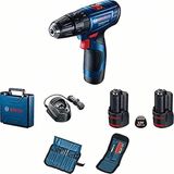 Bemy Ticaret Professional Gsb 120-LI Akülü Darbeli Delme Vidalama Makinesi + 23 Parça Vidalama Seti (12 Volt, 2 x 2,0 Ah Akü, Şarj Cihazı, Plastik Çanta)