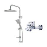 Bemy Ticaret Robot Yağmurlama Duş Seti, Fleko Banyo Bataryası 2li Modern Set (Krom Hawai 2 Li Set)