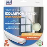 Bemy Ticaret Tape Epdm Kauçuk Pencere Kapı Izolasyon Bandı Beyaz 5MMX15MMX5MT
