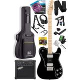 Bemy Ticaret TLX-60BK-25AMP Telecaster Maple Klavye Hh 25W Amfili Elektro Gitar Seti