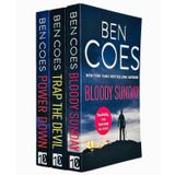 Ben Coes Dewey Andreas 3 Books Collection Set (Bloody Sunday, Trap the Devil, Power Down)