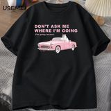 Ben Deliğe Gidiyorum Komik Kedi Meme Baskılı T Shirt Erkekler Kadınlar Için Aptal Çirkin T-Sh 2875 - Siyah - XL