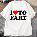 Ben Osurmak Için Seviyorum T Shirt Komik Tişört Erkekler Yetişkin Mizah T-Shirt Rahat Pamuk K 3088 - Beyaz
