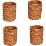 Benagee 4x Rattan Çubuklarını Tüp Kürek Kaşık Kova Yemek Bıçakları Çatal Sofra Saklama Kutusu Ev Sepetleri Organizatör A (Yurt Dışından) - Açık Beyaz - Hayır.