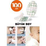 Benceal 100'lü Bebek Çocuk Kulak Için Su Geçirmez Bant Duş Kuaför Havuz Yüzme Kulak Koruyucu Yüzme Bandı