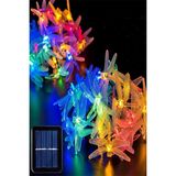 BENCEAL 30 Ledli Solar Güneş Enerjili Yusufcuk Kuşu Figürlü Rgb LED Aydınlatma Bahçe Ağaç Dekoratif LED Işık
