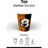 Bencup 7 Oz (200 Ml) Karton Bardak, 100 Adet, Çay, Kahve ve Meşrubat, Kokusuz, Sızdırmaz