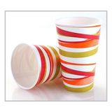 Bencup Karton Bardak 12 Oz Çizgili Paket 40'lı 6,2 G. 190+18 Kağıt Gramaj