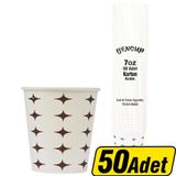 Bencup Karton Bardak Yıldız Desenli 7 Oz 50'Li Paket