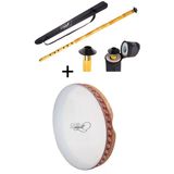 Bendir 42 Cm Ve Kamış Ney Kılıf - Türk Musikisinin Vazgeçilmezi - Fiyat Avantajlı Paket
