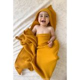 Benecium Müslin Banyo Bebek Havlusu - 100 x 100 cm - Hardal