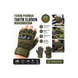 beneficio Yarım Parmak Taktik Eldiven Motosiklet Eldiveni Bisiklet Eldiveni Darbe Korumalı Kaymaz Outdoor Spor Eldiveni