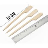 Benefisha Bambu Kürdan Golf 18 cm – 100 Adet – Uzun Ahşap Şiş Kürdan – Sunum & Mangal Için