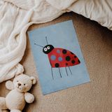 Benekli Uğur Böceği Çocuk Odası Duvar Posteri Çerçeveli Tablo Duvar Dekorasyonu - 30 x 40 - Çerçevesiz Poster