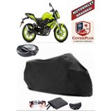 Benelli Bn 125 Branda Siyah Arka Çanta Uyumlu(Topcase) Motosiket Brandası Motor Örtüsü Çadır Su Geçirmez Motosiklet Kılıfı Motor Brandası,lastikli,taşıma Torbalı