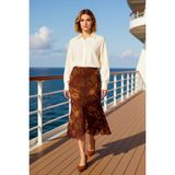 Benerly Kadın Yüksek Bel Balık Kalıp Midi Etek %94 Polyester %6 Elastan Fonksiyonel Dayanıklı Spor - Çok Renkli - XS