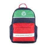 Benetton 03860 Lacivert Kırmızı Çift Bölmeli İlkokul Sırt Çantası