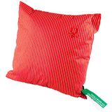 Benetton 100% Pamuk 45*45 Cm Çizgili Kırlent Dolu Kırmızı Çizgili