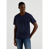 Benetton 123P3JE1J19A5 Bisiklet Yaka Lacivert Erkek T-Shirt