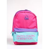 Benetton 3712 Pembe Mavi Kadın Sırt Çantası