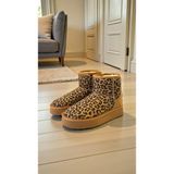 Benetton 50142 Taba Leopar Desenli Tam Ortopedik Günlük Kadın Bot