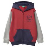 Benetton Baskılı Erkek Çocuk Sweatshirt, 6-7 Yaş, 5003306444, Bordo - Gri, erkek-çocuk