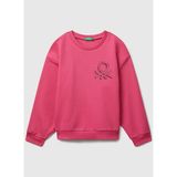Benetton Baskılı Kız Çocuk Pembe Sweatshırt 3J68C10Q0 - 10 - 11 Yaş