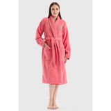 Benetton Be-0157-Pnk %100 Pamuk Pembe Bornoz - L - XL