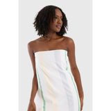 Benetton Be-0199 %100 Pamuk Yeşil-Bej-Gri 80X165 Cm Hamam Havlusu - Yeşil - Bej - Gri - RENK