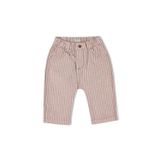 Benetton Bebek Bej Çizgili Arkası Logolu Yama Cepli Beli Lastikli Pantolon, Bej, 6-9 Ay