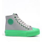Benetton Benetton® | Bn-31125 - 3114 Gri Yesil - Kadın Spor Ayakkabı - Gri - Yeşil