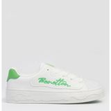 Benetton Bettton Kadın Düz Sneaker Günlük Yazlık Spor Ayakkabı - Beyaz - Yeşil
