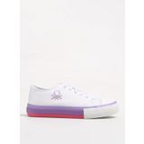 Benetton Beyaz - Lila Kız Çocuk Sneaker BNI-10041