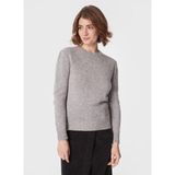 Benetton Bisiklet Yaka Normal Bej Melanj Kazak Kadın 103ME1N23 - XS