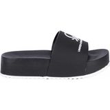 Benetton BN-1211 Siyah Beyaz Kadın Sandalet
