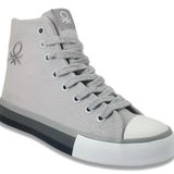 Benetton BN-30189 Beyaz Gri Kadın Sneakers
