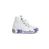 Benetton BN-30646 3394 Beyaz Lila Çocuk Spor Ayakkabı
