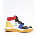 Benetton BN-31200-BEYAZ Siyah-Kadın Spor Ayakkabı - Beyaz - Siyah
