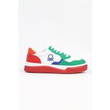 Benetton BN-31201-3379 Beyaz Yeşil Kadın Spor Ayakkabı