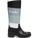 Benetton Bn-50010-22K Kadın Çizme - Siyah - Beyaz