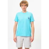 Benetton BNT-M099-R-23Y Turkuaz Erkek T-shirt
